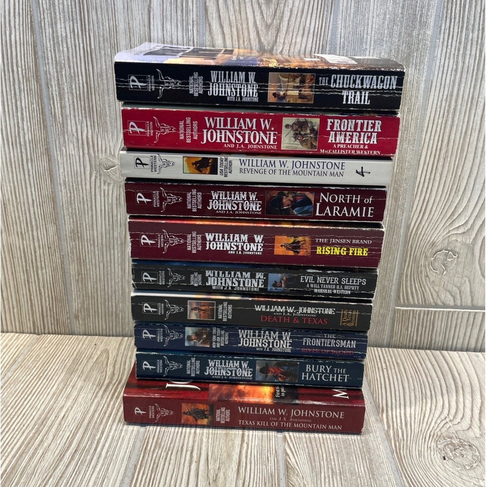 William W Johnstone Western Book Lot of 10 Mass Market Paperbacks Jensen Brand